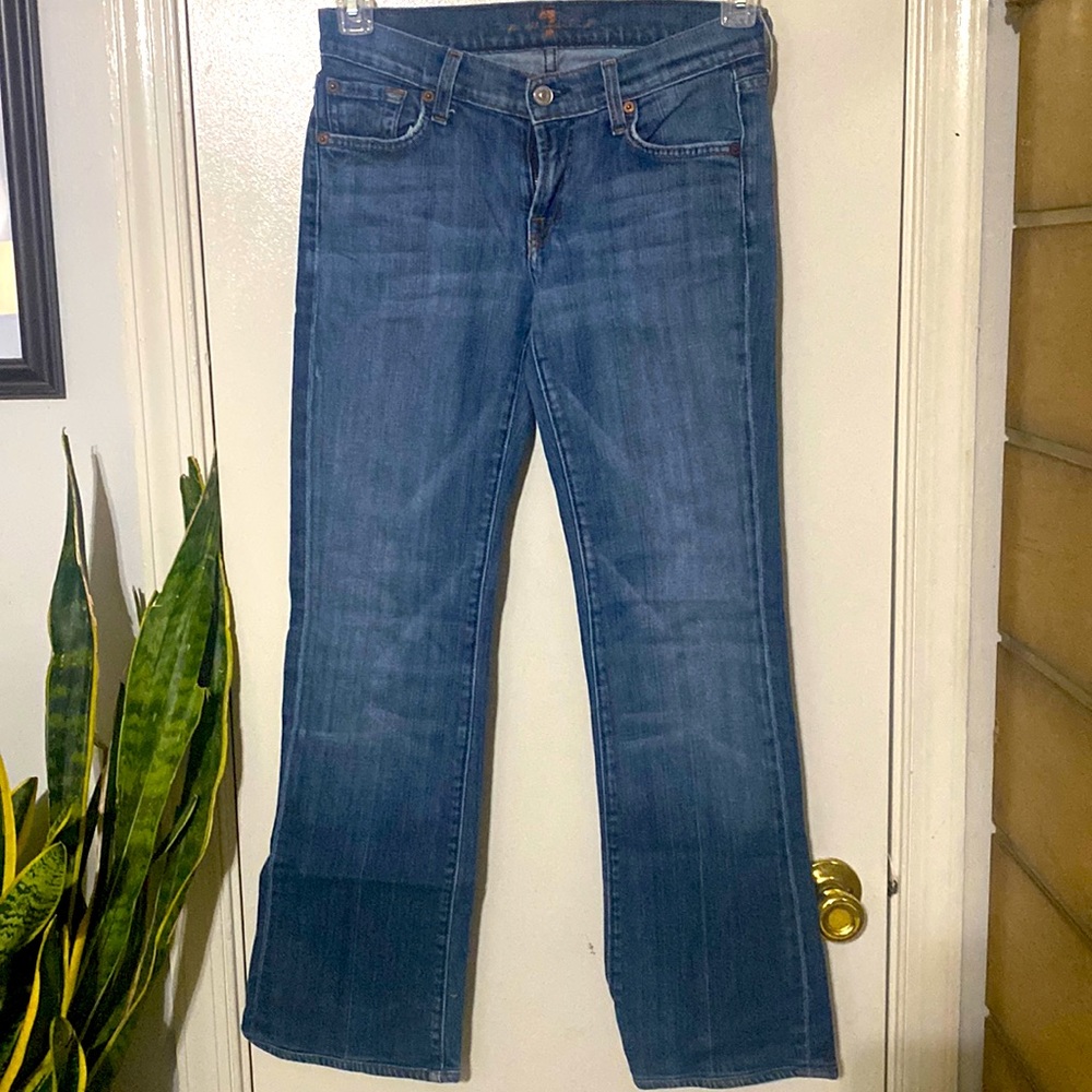 Seven for all mankind jeans bootcut dark wash size 27
